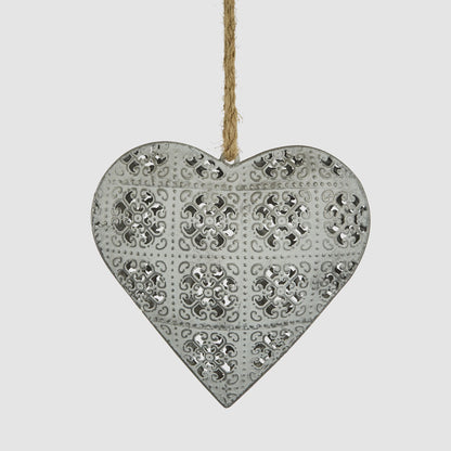 Etienne Lace Heart Decoration Small