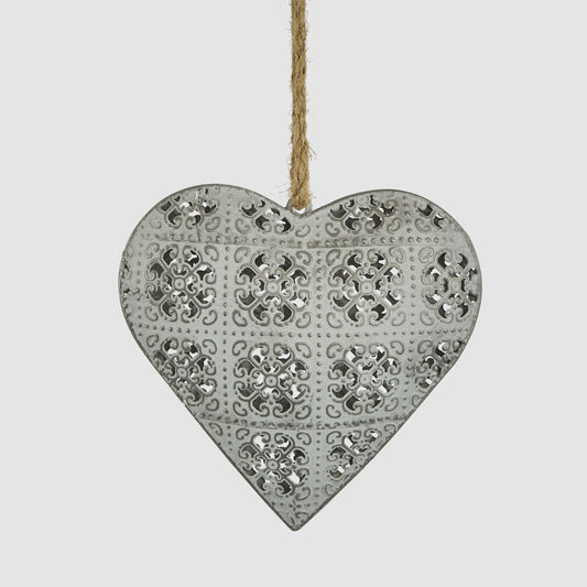 Etienne Lace Heart Decoration Small