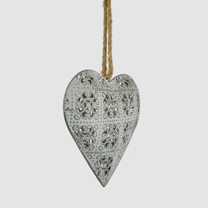 Etienne Lace Heart Decoration Small