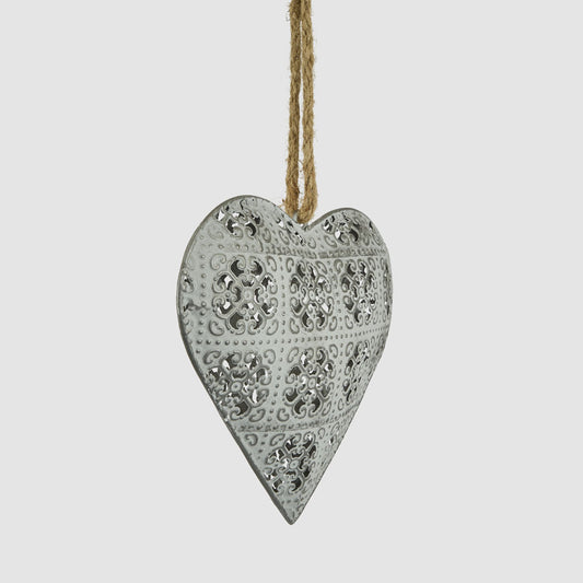 Etienne Lace Heart Decoration Small