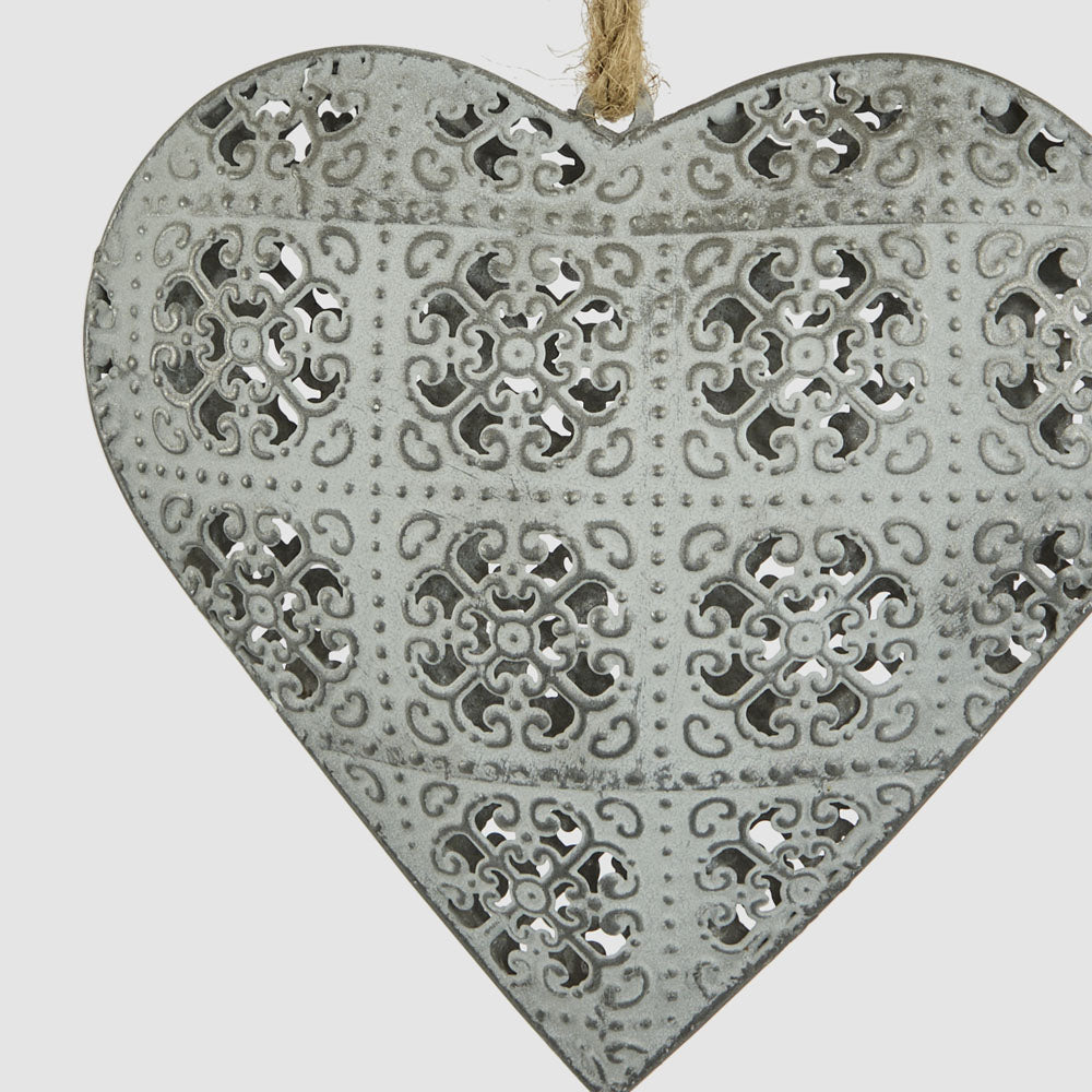 Etienne Lace Heart Decoration Small