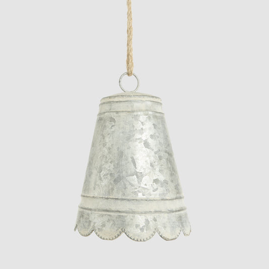 Anvers Scalloped Zinc Bell Small