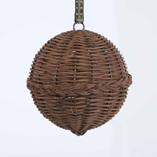 Rattan Bauble Large Chocolate Brown