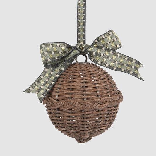 Rattan Bauble Small Chocolate Brown