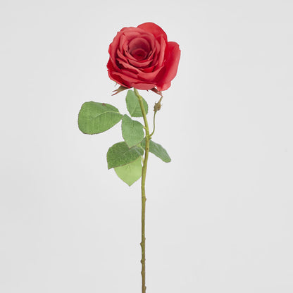 Cabbage Rose Real Touch 65cm Red