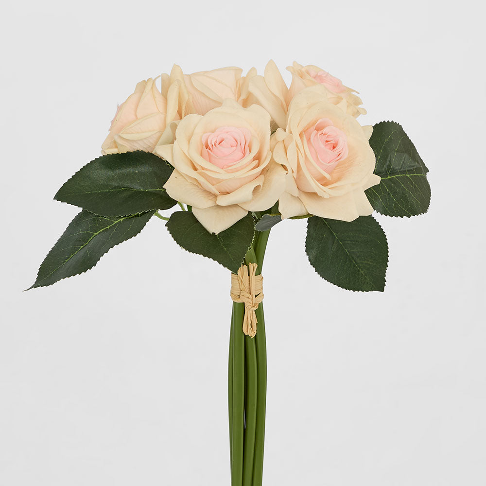 Romance Real Touch Rose Bouquet Light Pink