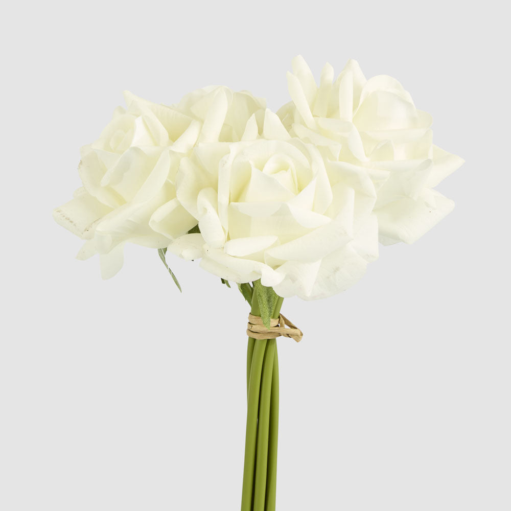 Amelia Real Touch Rose Bouquet Beige