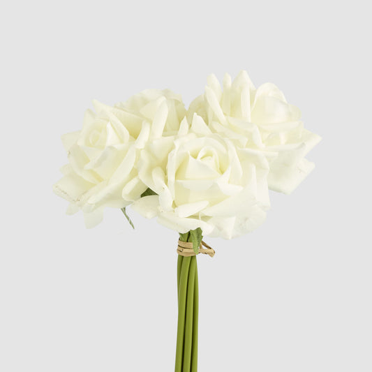 Amelia Real Touch Rose Bouquet Beige
