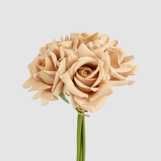 Amelia Real Touch Rose Bouquet Brown