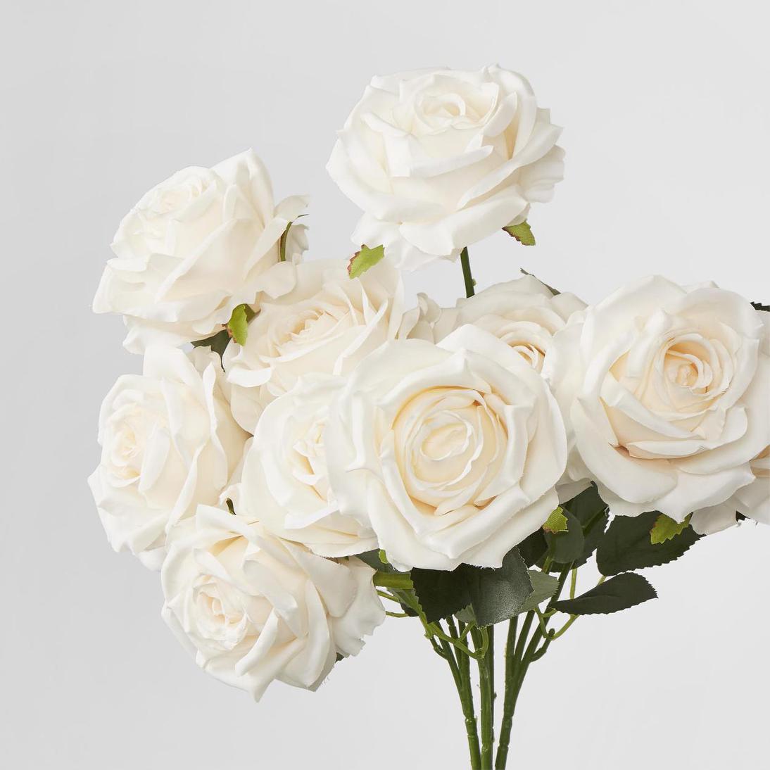 Lisa Rose Bunch 40cm Beige