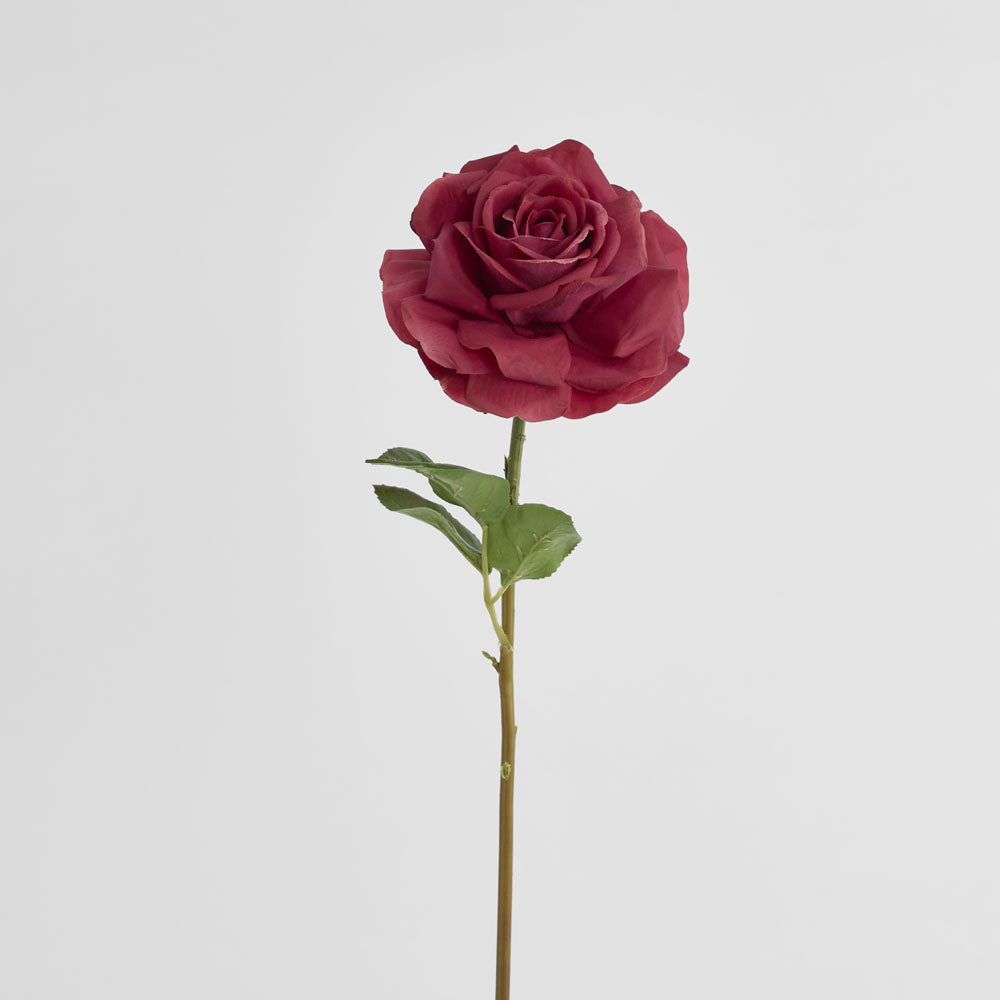 Stella Real Touch Rose Stem 50cm Dark Pink