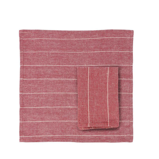 Wild Stripe Napkin Mulberry Set of 4