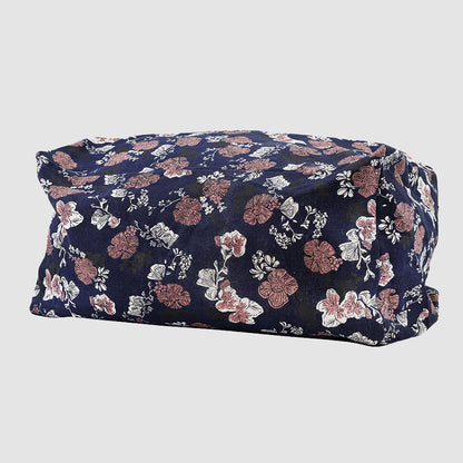 Indigo Rose Rect Ottoman