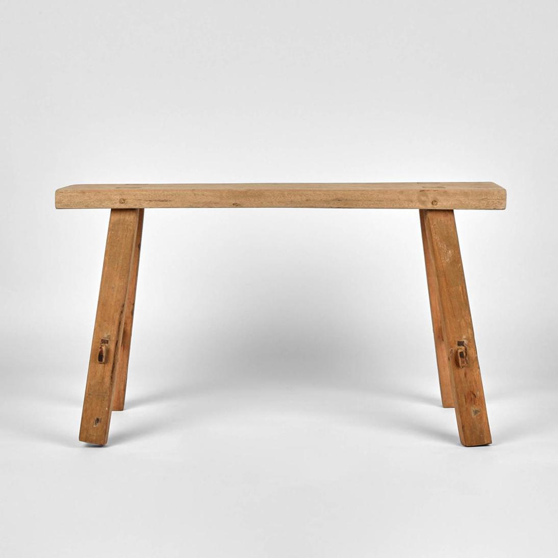 Medium timber vintage Bench Natural