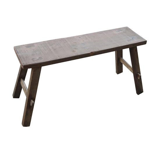 Medium timber vintage Bench Natural