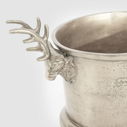 Deer Ice Bucket Large Pewter