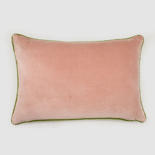 Bloom 40 x 60cm Velvet Cushion Dark Pink