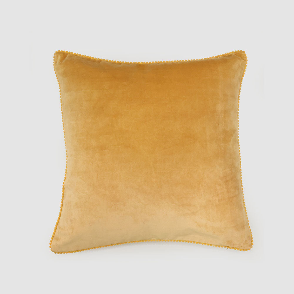Bloom 50 x 50cm Velvet Cushion Beige