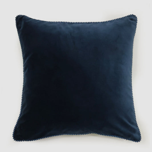 Bloom 50 x 50cm Velvet Cushion Navy