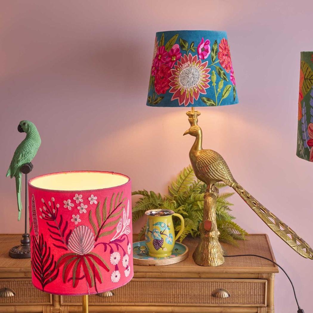 Peacock TableLamp Base Only Gold