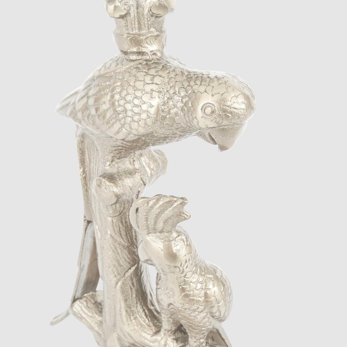 Parrot Table Lamp Base Only Pewter