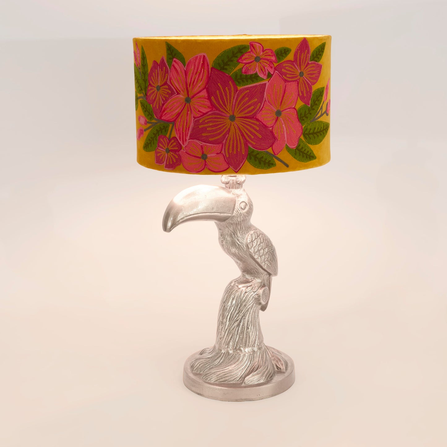 Toucan  Table Lamp Base Only Pewter