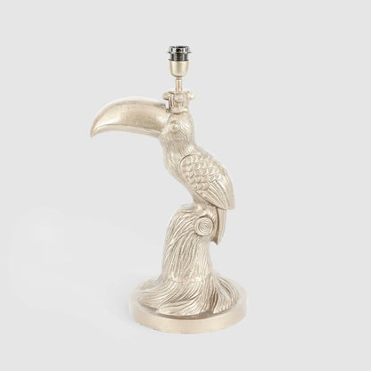 Toucan  Table Lamp Base Only Pewter
