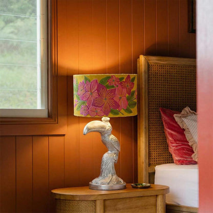Toucan  Table Lamp Base Only Pewter