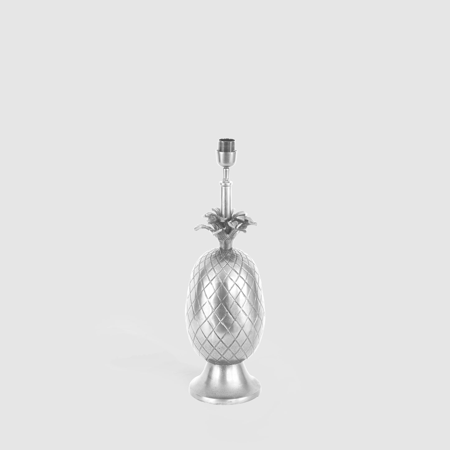 Pineapple Table Lamp Base Only Pewter