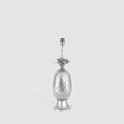 Pineapple Table Lamp Base Only Pewter