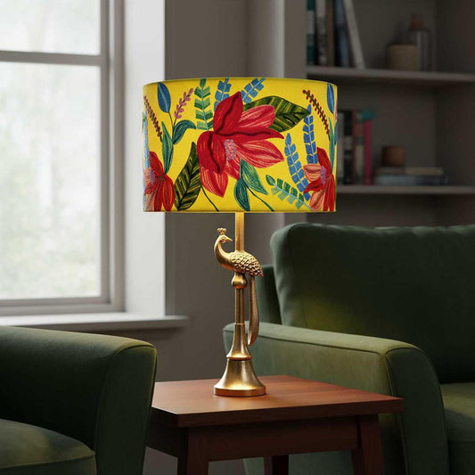 Peacock Table Lamp Base only Bronze