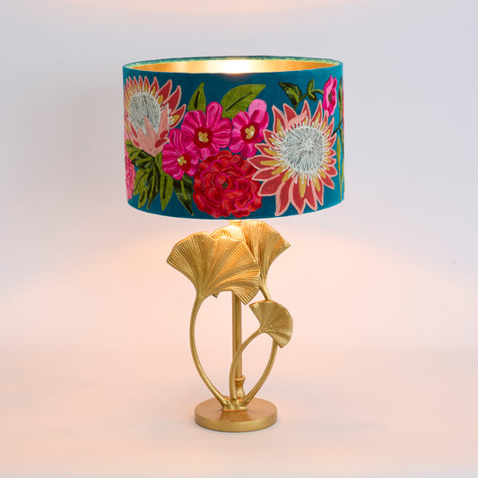 Lotus Leaf Table Lamp Base only Brass