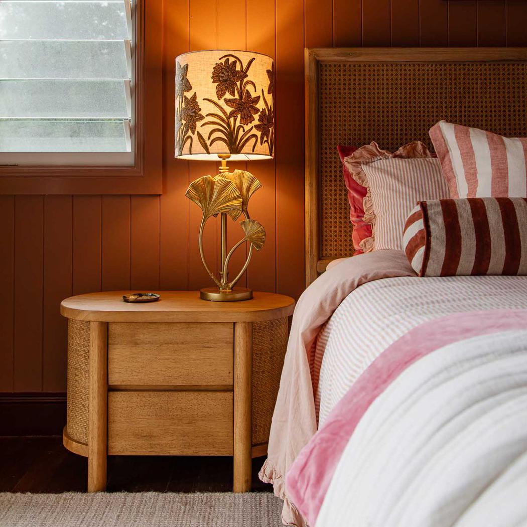 Lotus Leaf Table Lamp Base only Brass
