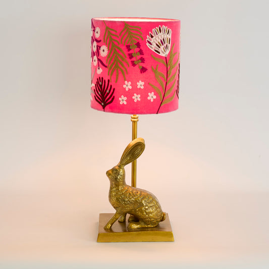Rabbit Table Lamp Base only Antique Gold