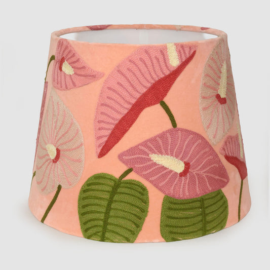 Peace Lily Tapered Shade Light Pink