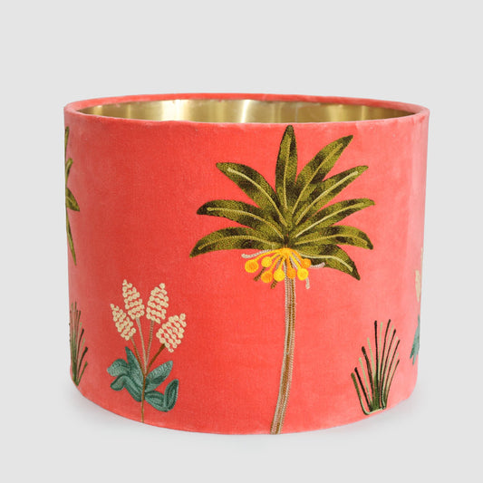 Palm Trees 30cm Drum Shade Orange