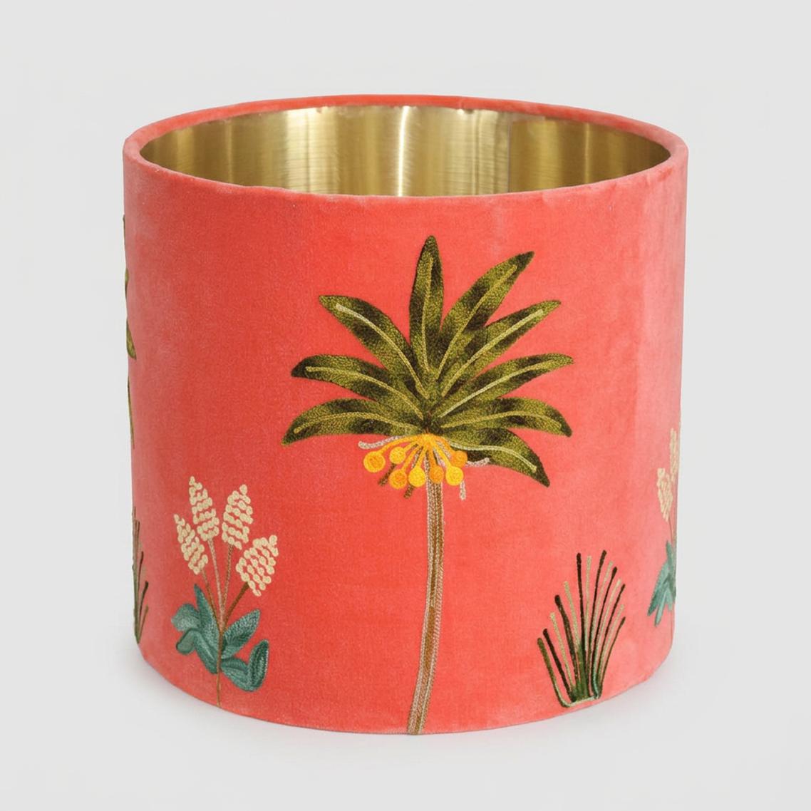 Palm Trees 30cm Drum Shade Orange