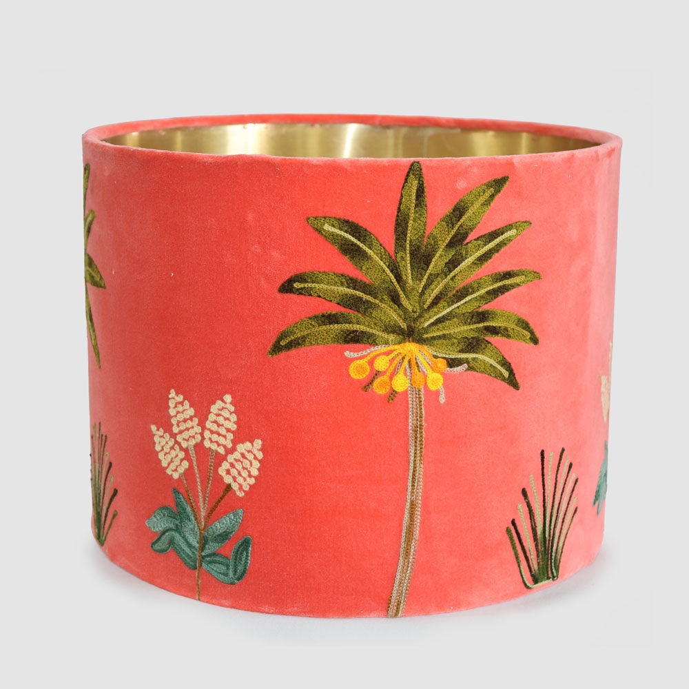 Palm Trees 40cm Drum Shade Orange