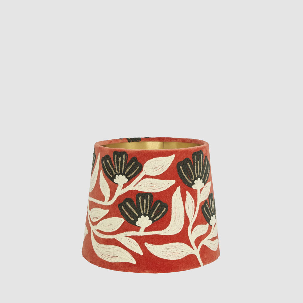 AD Daisy Velvet Tapered Shade Rust