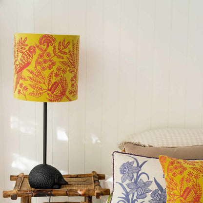 Jungle Bird Drum Shade Medium Yellow & Fushcia