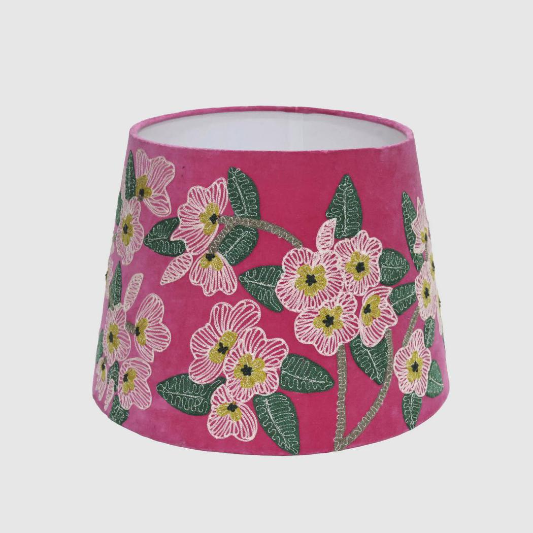 Poppy Velvet Tapered Shade Pink