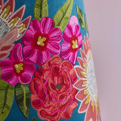 Tropical Garden Drum Shade 30x30m Teal
