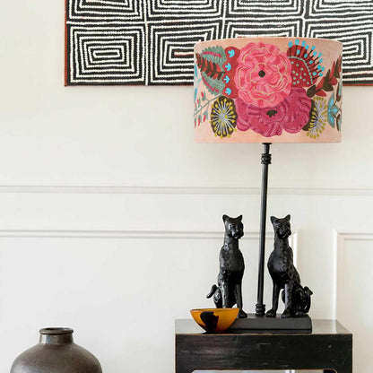 Dahlia Drum Shade 40x25cm Pink