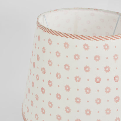 Cottage Bloom Block Print Shade Pink