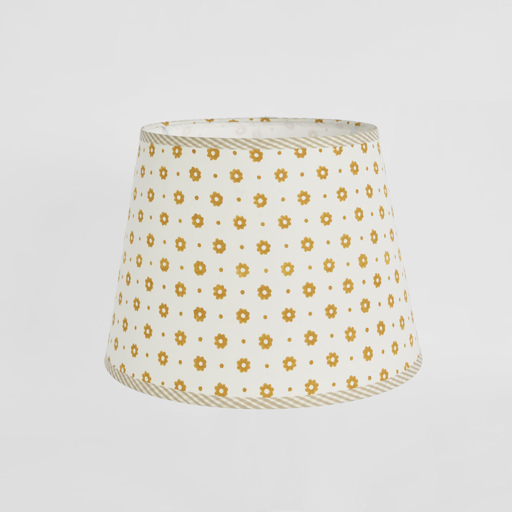 Cottage Bloom Block Print Shade Mustard