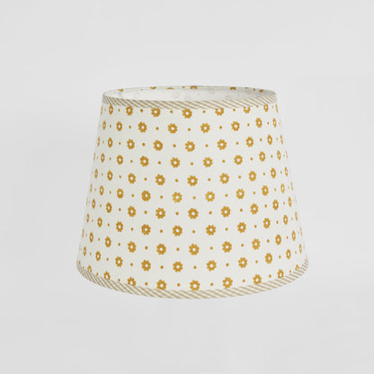 Cottage Bloom Block Print Shade Mustard