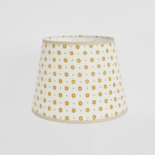 Cottage Bloom Block Print Shade Mustard
