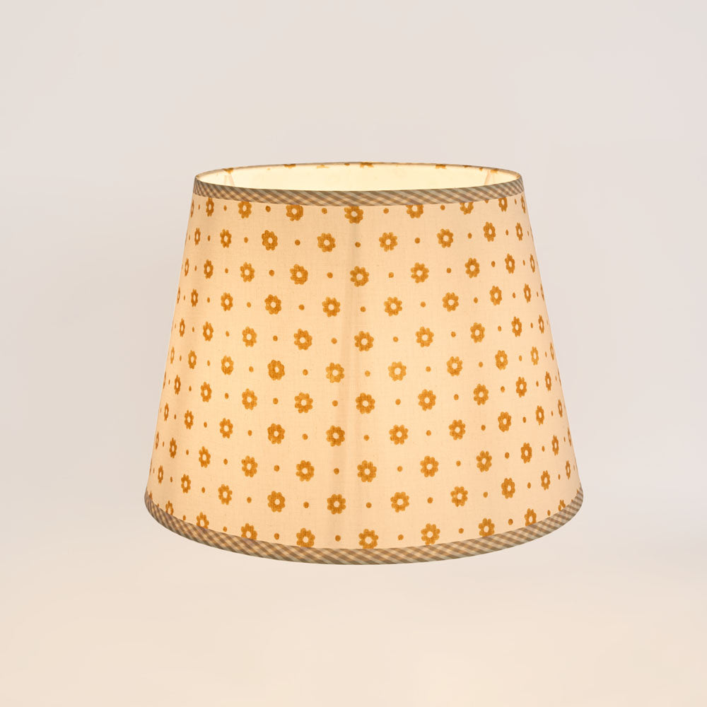 Cottage Bloom Block Print Shade Mustard