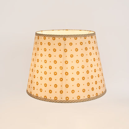 Cottage Bloom Block Print Shade Mustard