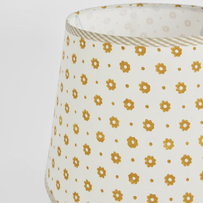 Cottage Bloom Block Print Shade Mustard